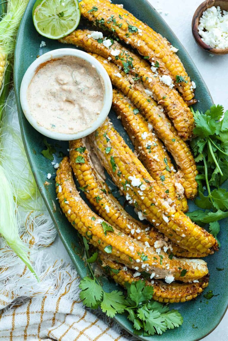 Elote-Style Corn Ribs In the Air Fryer or Oven