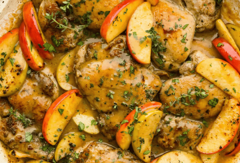 Apple Cider Chicken Thighs | Easy Fall Dinner