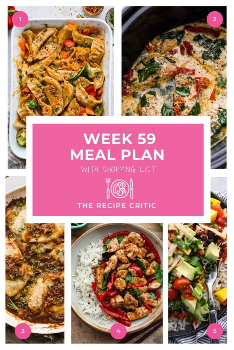 Weekly Meal Plan #59 | The Recipe Critic